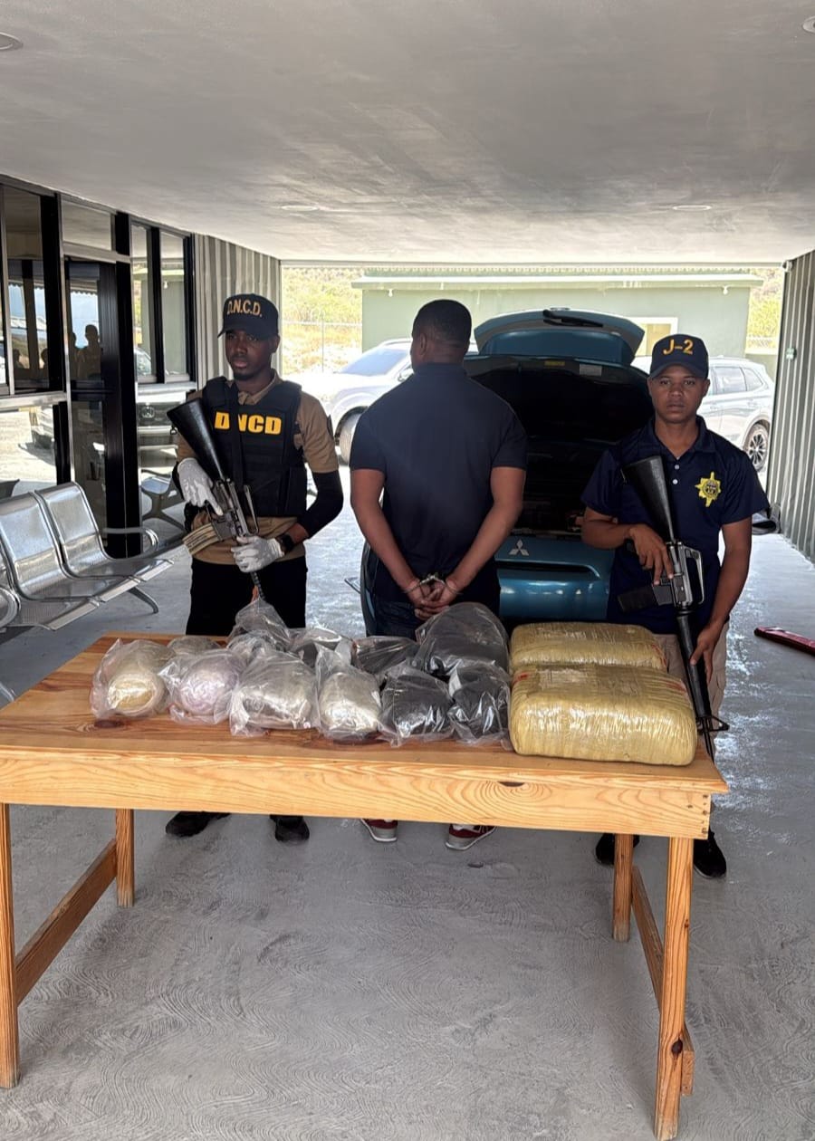 Hombre fue arrestado con 37 libras de marihuana en operación conjunta en Barahona
