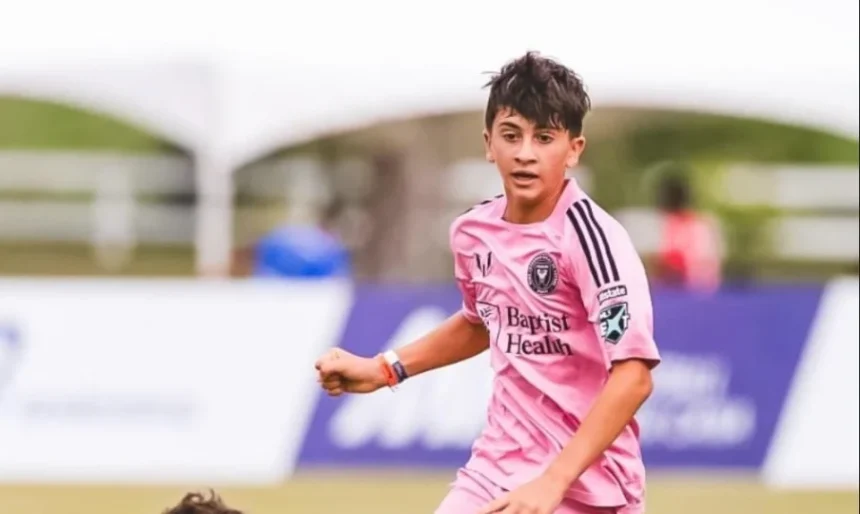 El hijo mayor de Lionel Messi,Thiago Messi se proclamó campeón del MICFootball celebrado en Punta Cana