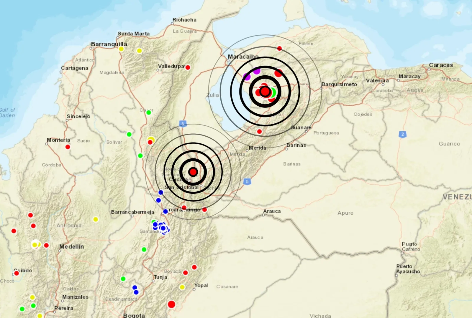 Sismo 4.7 sacude norte de Maracay, Venezuela