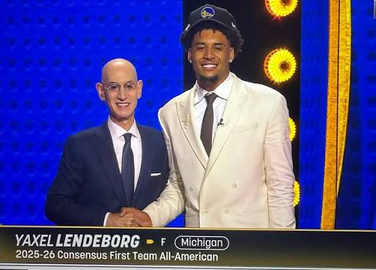 El equipo de Golden de State Warriors seleccionó en el puesto 11 de la primeta ronda del Draft 2026 de la NBA al dominicano Yaxel Lendeborg