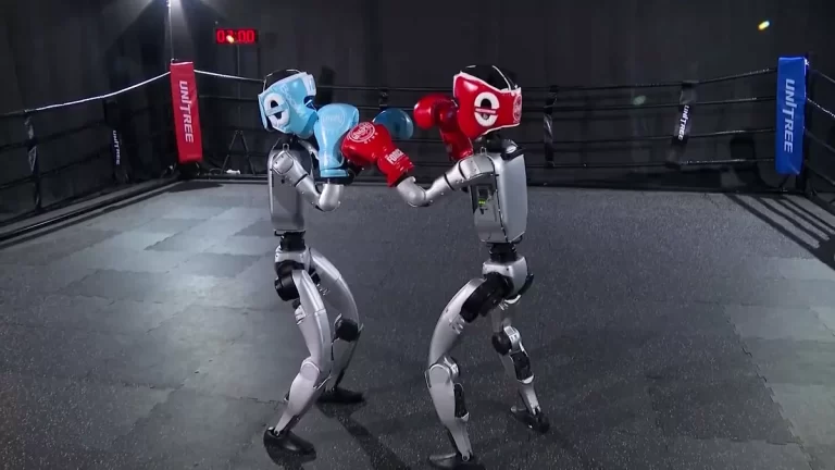 China celebra el primer torneo oficial de MMA entre robots humanoides