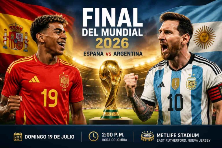 España y Argentina jugarán la final del Mundial del Fútbol 2026 el domingo en el estadio MetLife Stadium de Nueva Jersey