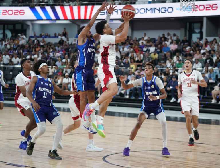 La selección dominicanana de baloncesto masculina derrotó a Nicaragua y terminó invicta en la fase preliminar de los Juegos Centroamericanos y del Caribe 2026
