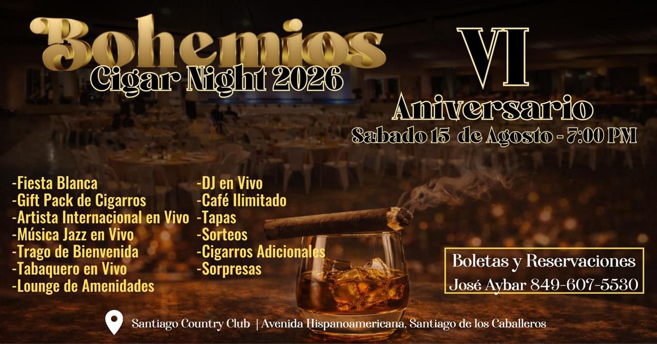 Bohemios Cigars Night se consolida como plataforma clave del cigarro premium dominicano