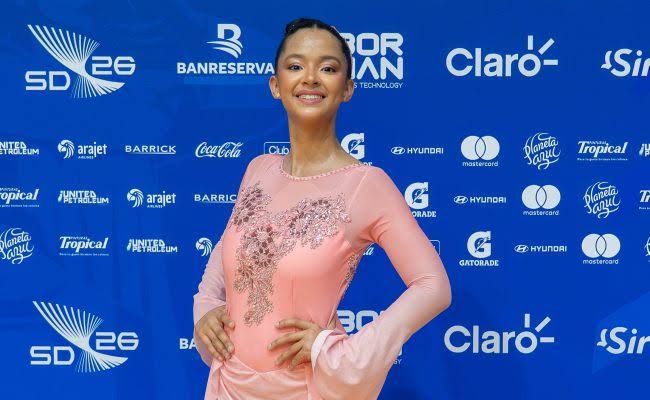 Letizia García Medina, la primera dominicana en competir en patinaje artístico en unos Juegos Centroamericanos