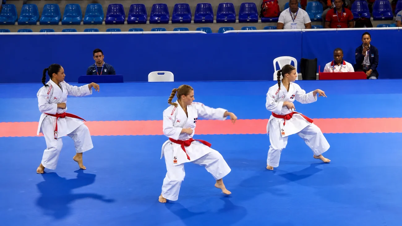República Dominicana ganó medalla de oro en la modalidad kata por equipo femenino en los Juegos Centroamericanos y del Caribe Santo Domingo 2026