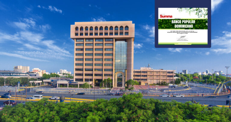 Banco Popular es ratificado como la empresa más sostenible del país en ranking de Summa