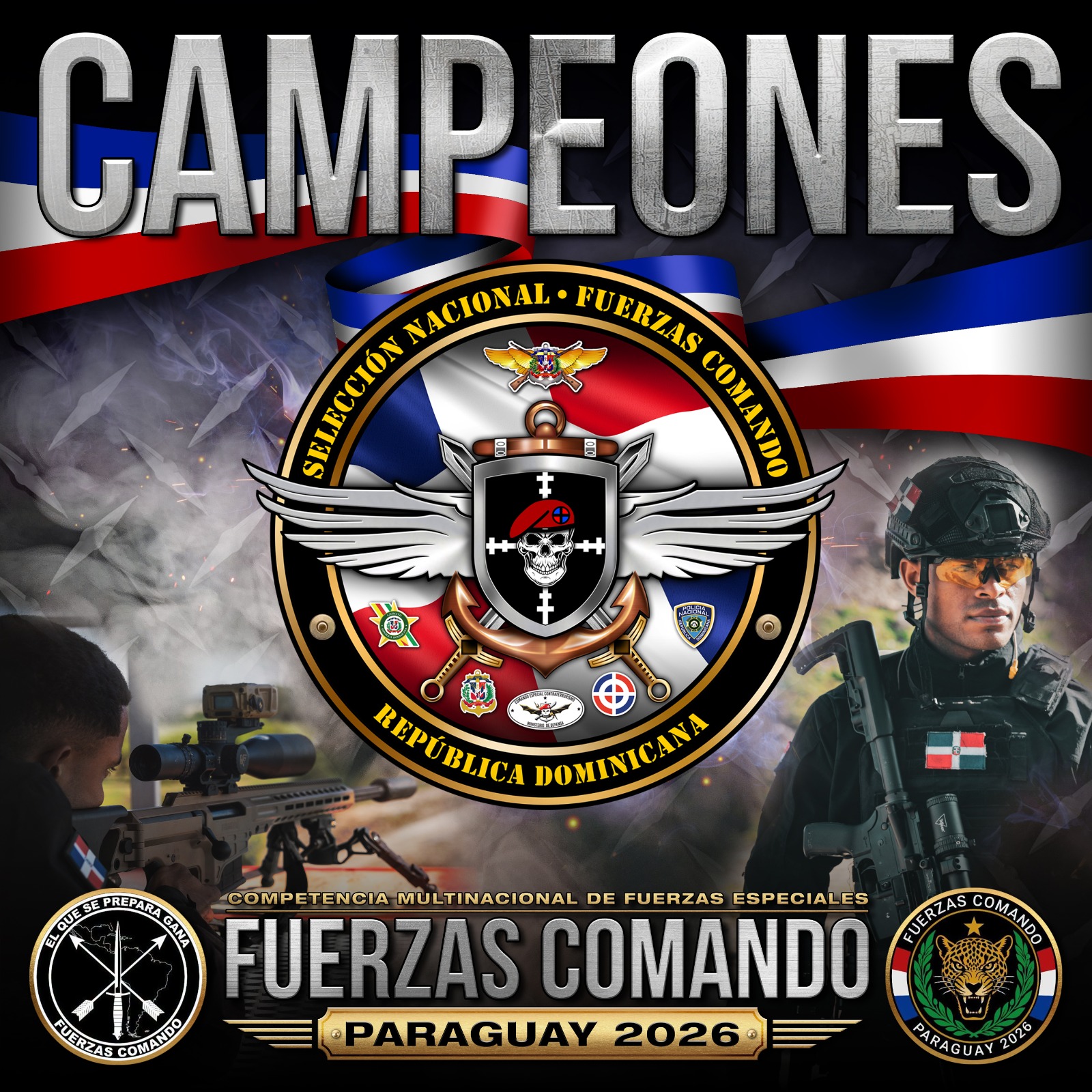 República Dominicana conquista por primera vez el primer lugar en Fuerza Comando 2026