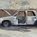 Hallan hombre calcinado junto a un vehículo incendiado en una mina de La Vega