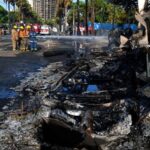 Investigan accidente entre camión cisterna y vehículo en el Malecón