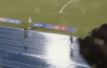 Detienen a persona que lanzó una botella durante competencia de Marileidy Paulino