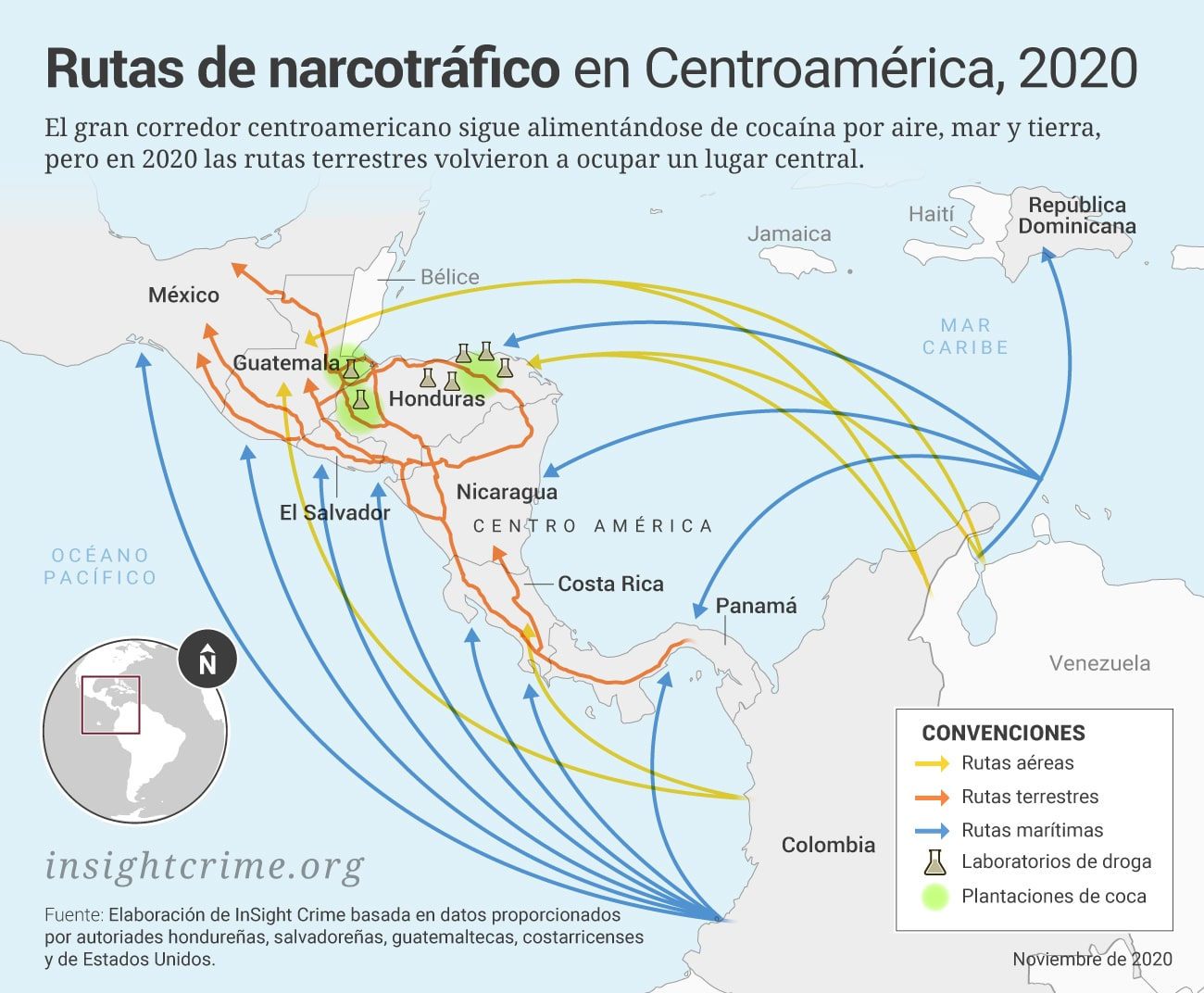 Ruta de cocaína por pistas clandestinas en Costa Rica queda expuesta en informe de la DEA