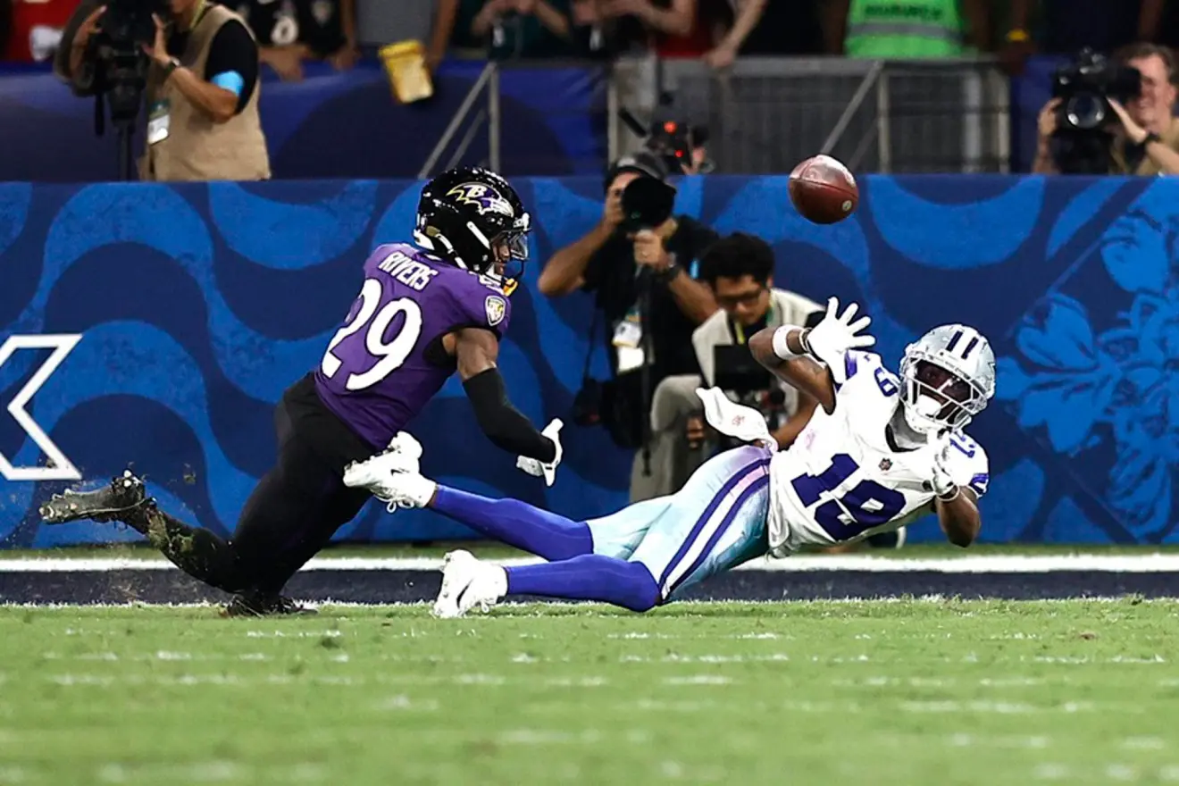 Los Baltimore Ravens vencieron a los Dallas Cowboys en un partido de la NFL que se jugó en en el estadio Maracaná, en Río de Janeiro