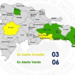 COE coloca provincias en alerta amarilla y verde por vaguada