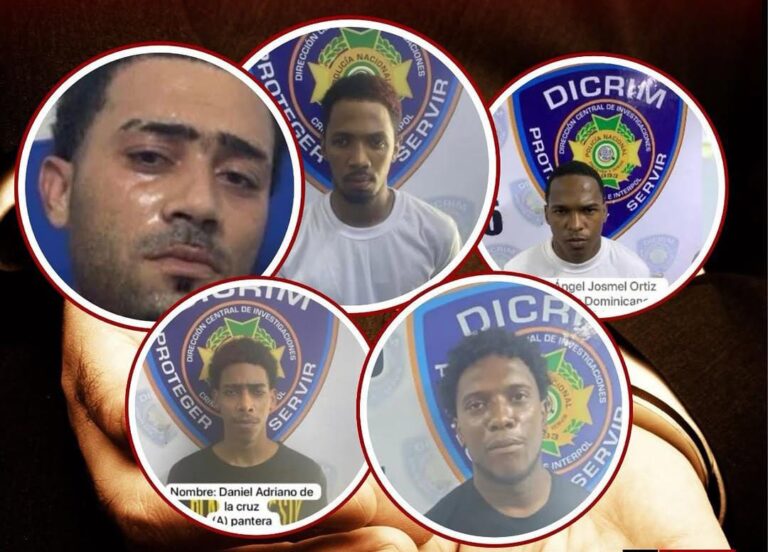 Policía captura a cinco presuntos delincuentes en San Pedro de Macorís