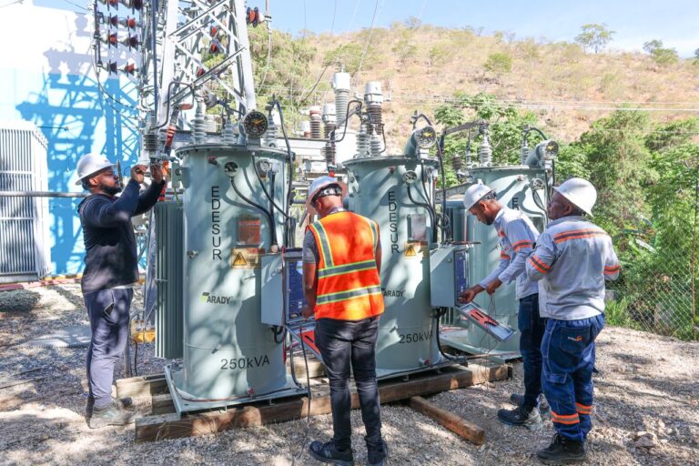 Edesur, ETED y EGEHID desarrollan operativo para fortalecer circuitos, subestaciones y transformador de potencia en Neiba