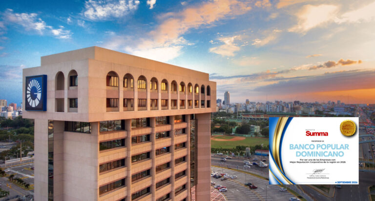 Banco Popular es la empresa dominicana con mejor reputación corporativa, según la revista Summa
