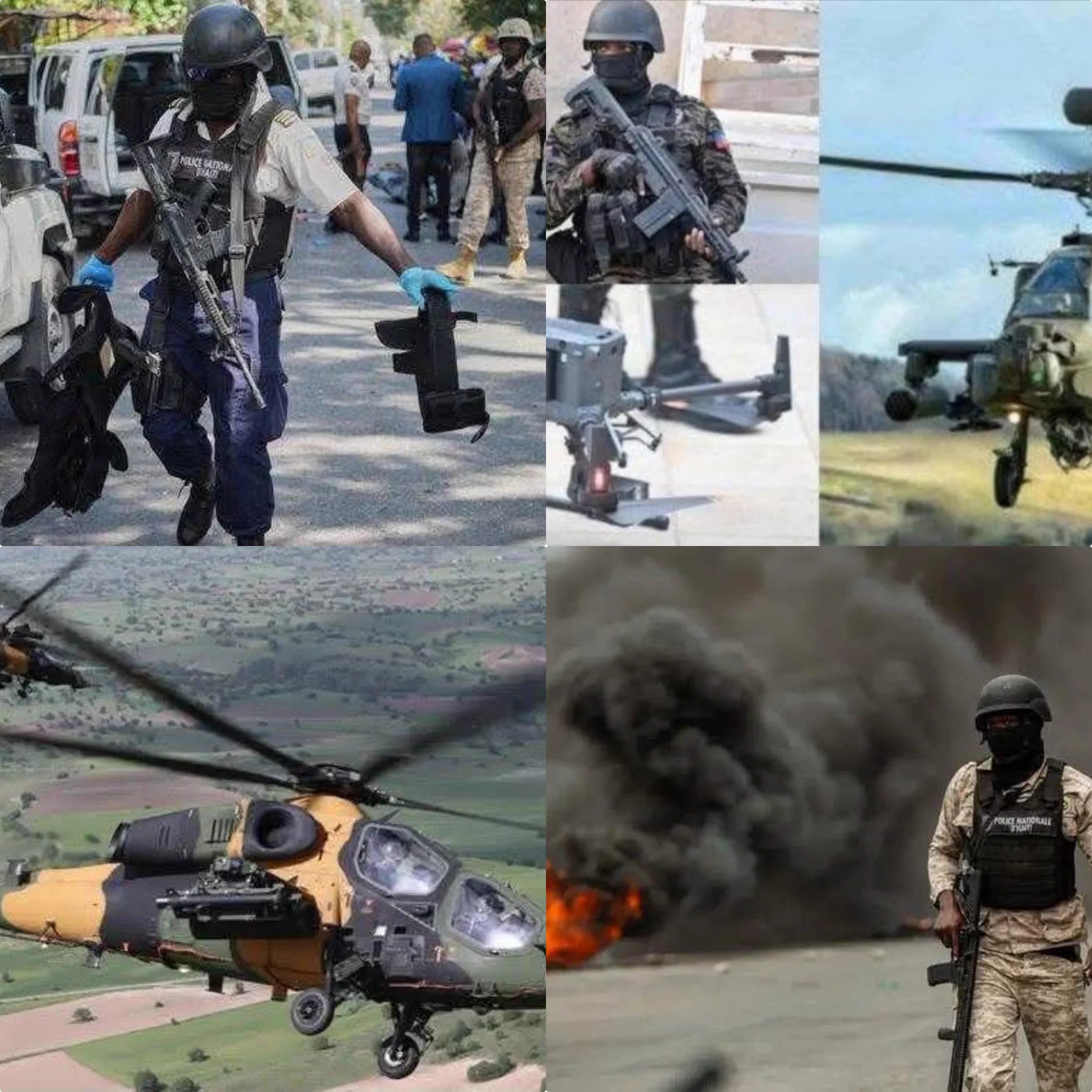 Videos muestran a pandilleros de 400 Mawozo y Talibán disparando contra helicópteros de la fuerza internacional en Haití