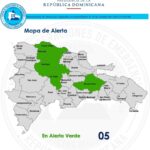 COE mantiene cinco provincias en alerta verde por lluvias y fuertes vientos