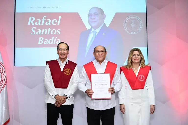 INTEC reconoce a Rafael Santos Badía como Profesor Honorífico; llama a universidades transformar la educación