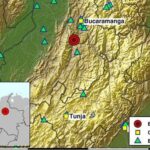 Sismo de magnitud 5,0 sacude el noreste de Colombia sin reportes de heridos ni daños