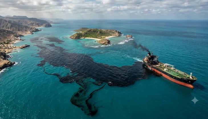 Derrame de petróleo de buque cisterna contamina playas de Emiratos Árabes Unidos cerca del estrecho de Ormuz