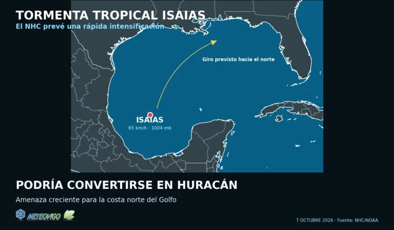 La tormenta Isaías se fortalece en el Golfo de México y podría convertirse en huracán el jueves rumbo a la costa de EE.UU.