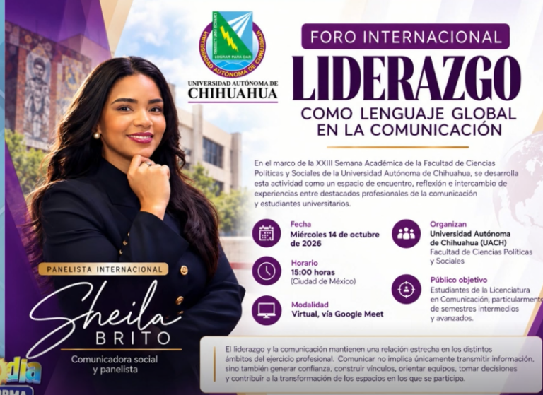 Sheyla Brito panelista de Al Mediodía representará el país en el Foro Internacional de Liderazgo